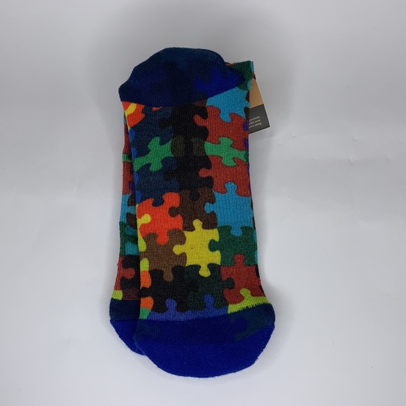 Upper Echelon Socks Autism Awareness New Ankle Length Size youth 11-men’s 12 - Picture 2 of 7
